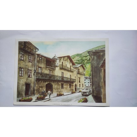 Watercolor of  Museum of Areny-plandolit Ordino